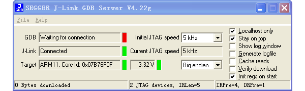 JLink4.22驱动后的